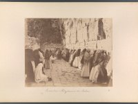Kat-Nr.640  Kat-Nr.640- Photobestand Vasel, Beschriftung Photo: 245. Mour des Juifs un vendredi [.] Bonfils, Beschriftung Vasel: Jerusalem: Klagemauer der Juden.