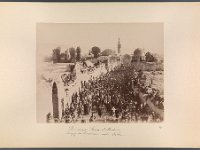Kat-Nr.651  Kat-Nr.651- Photobestand Vasel, Beschriftung Photo: Damas. Depart de la Caravane pour la Meccque [.] S. Hakim, Beschriftung Vasel: Damascus: Strasse el-Meidan. Auszug der Karawane nach Mekka.